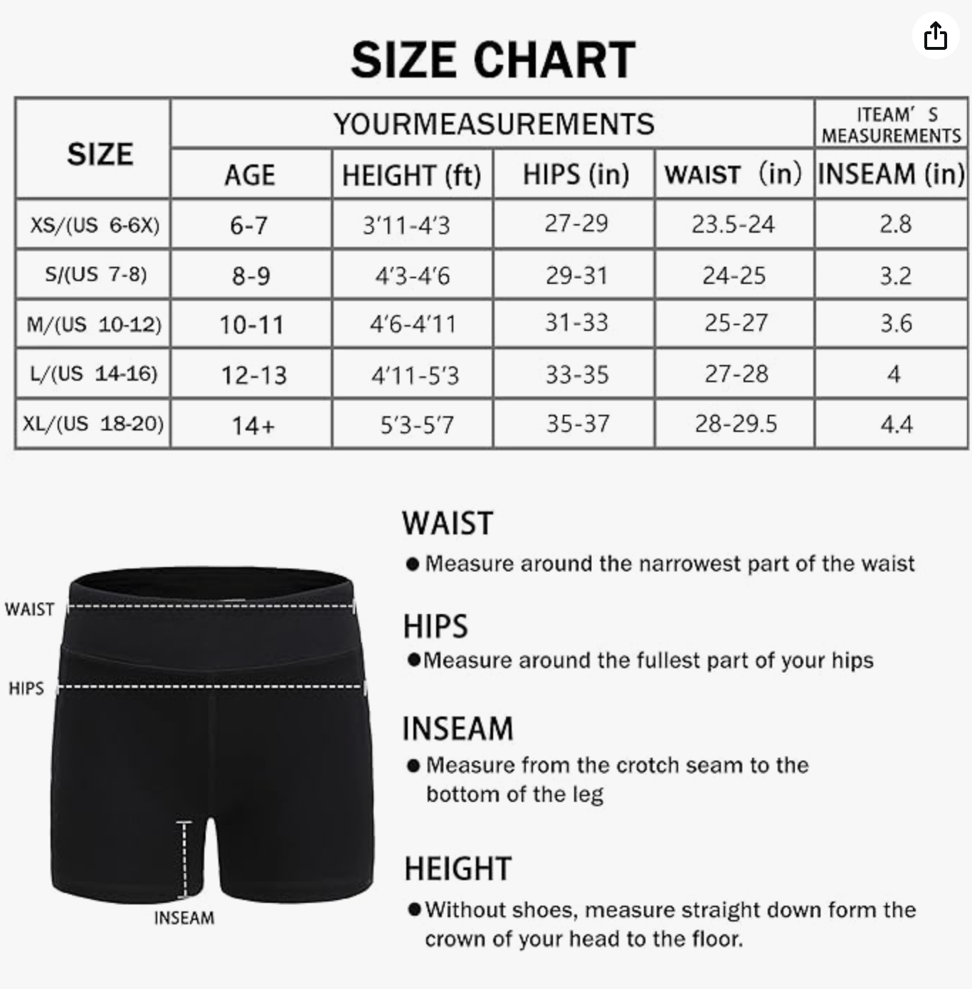 Youth Dance Shorts W/pockets