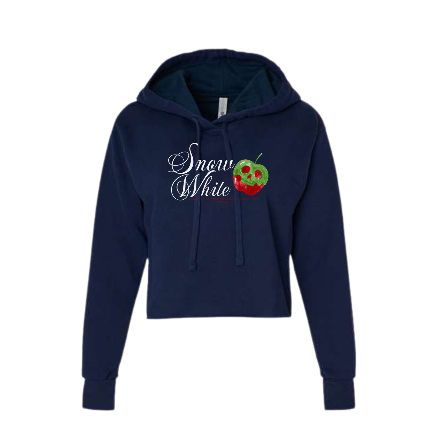 Snow White Cropped Hoodie