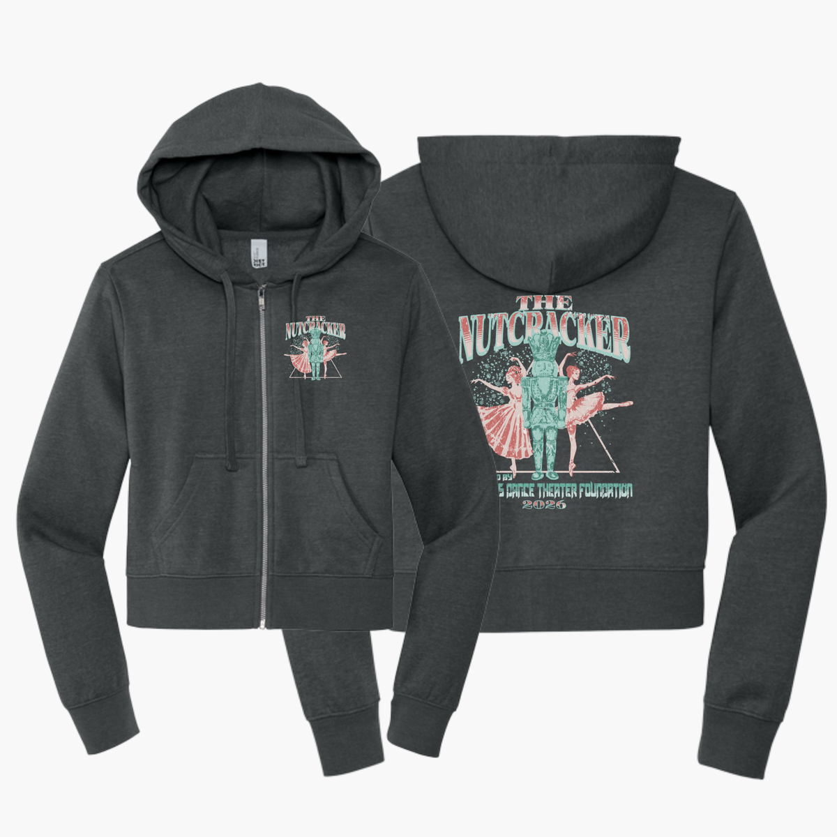 The Nutcracker 2026 Cropped Full Zip Sweatshirt