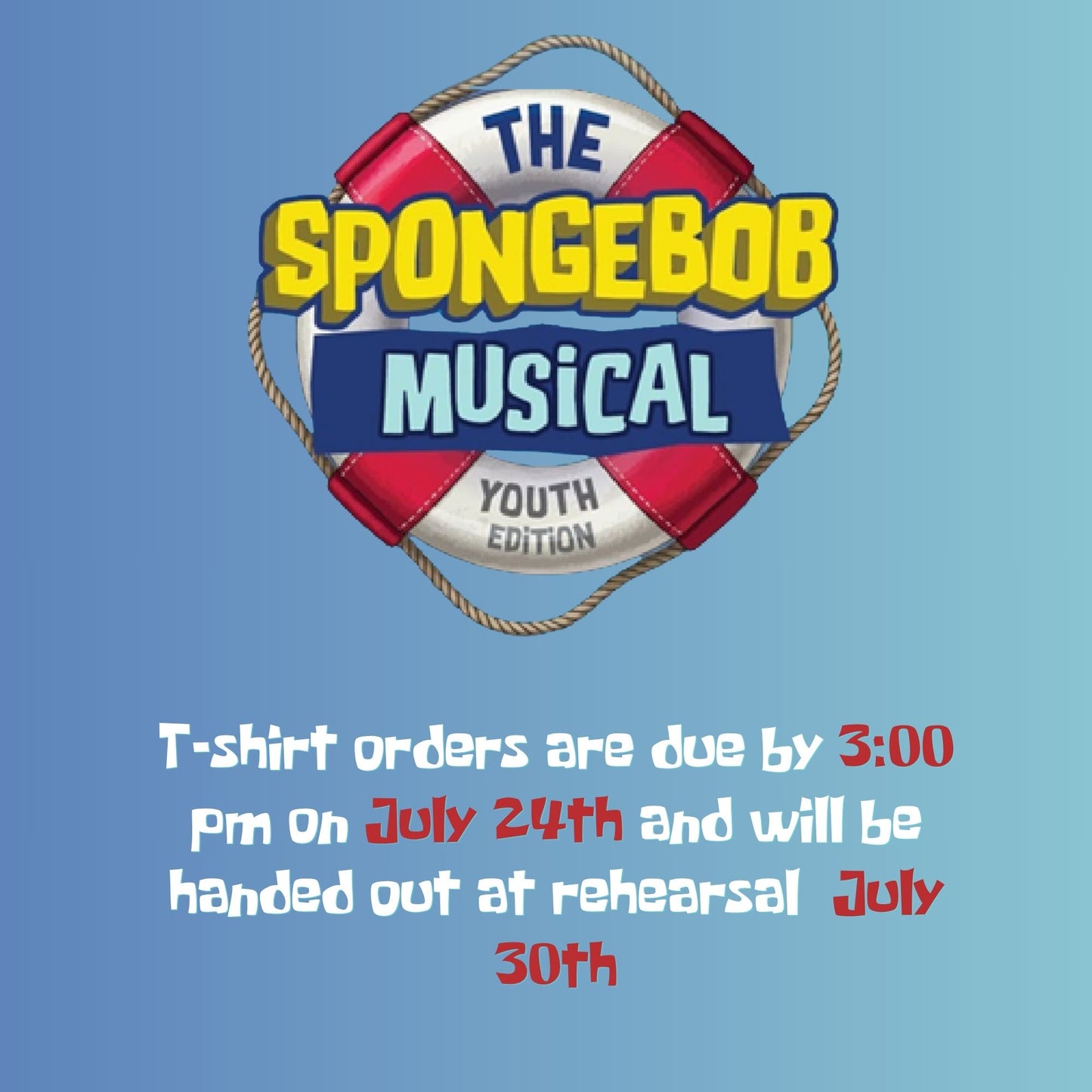 The Spongebob Musical MV Camp T-shirts