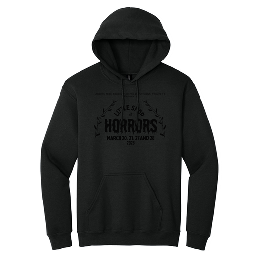 Black on Black Little Shop of Horrors Hooded Sweatshirt