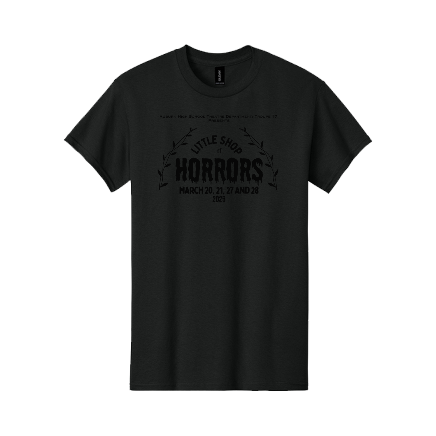 Black on Black Little Shop of Horrors T-shirt
