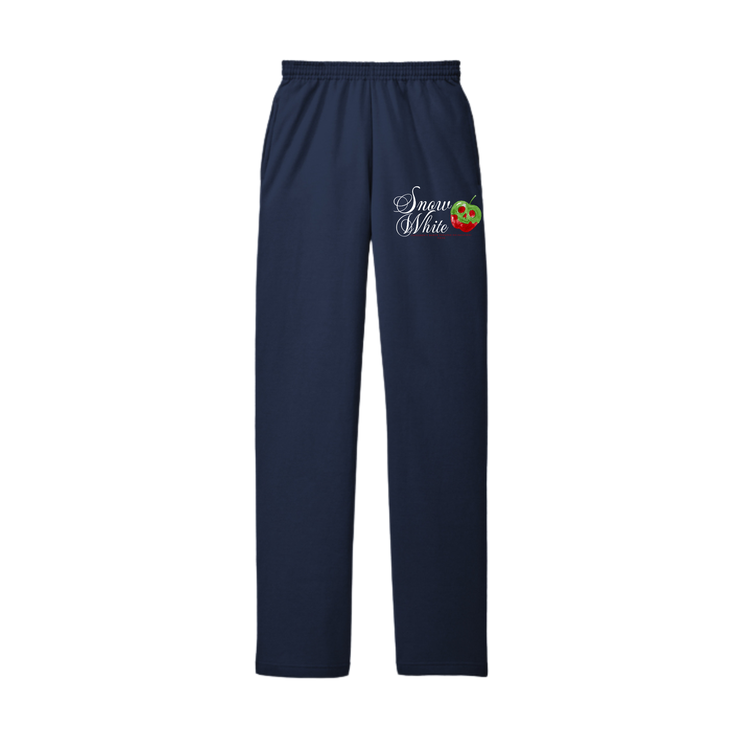 Snow White Open Bottom Sweats