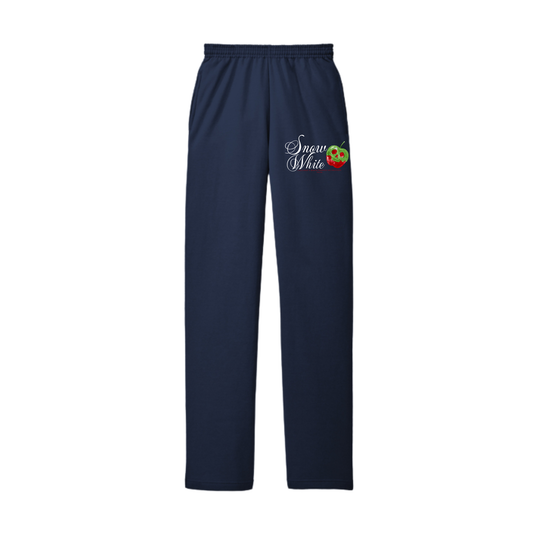 Snow White Open Bottom Sweats
