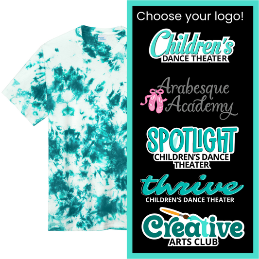 CDT White/Teal Tie-Dye T-shirt